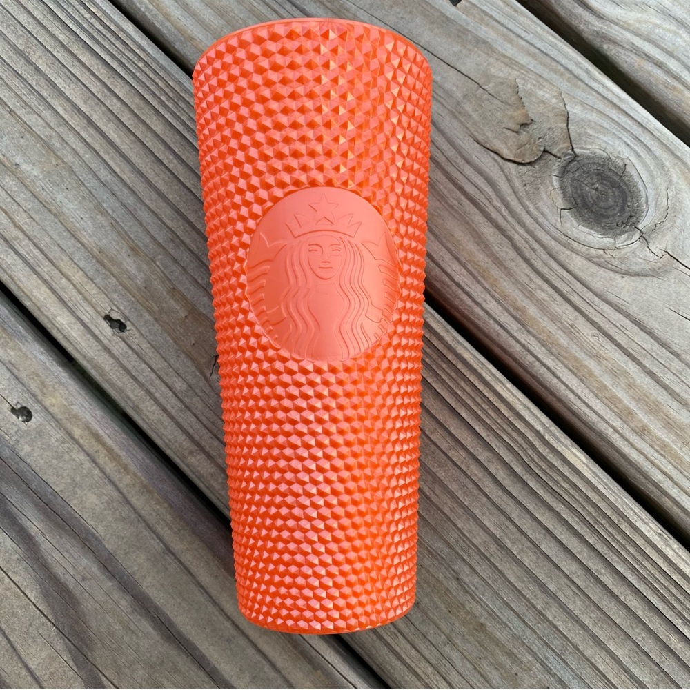 Starbucks Orange Studded Tumbler NO TOP